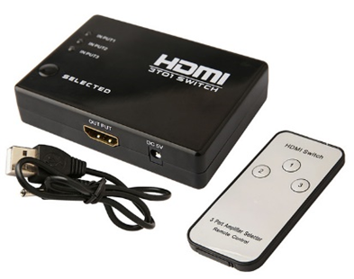 Switch HDMI De 1 Salida 3 Entradas Full Hd