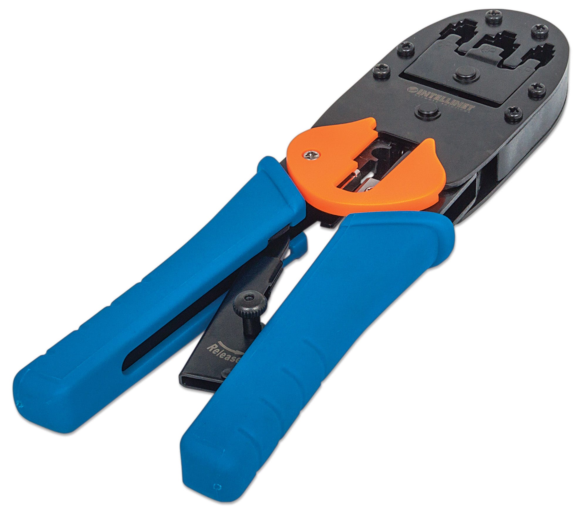 Pinza Ponchadora P/ Conectores RJ45, RJ11, RJ12, INTELLINET 211048