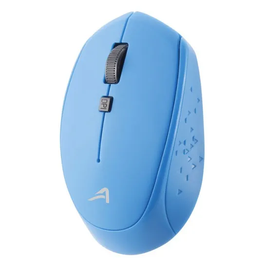 Ratón (Mouse) Óptico, Inalámbrico (USB), Hasta 1600 DPI, Color Azul, ACTECK AC-916486