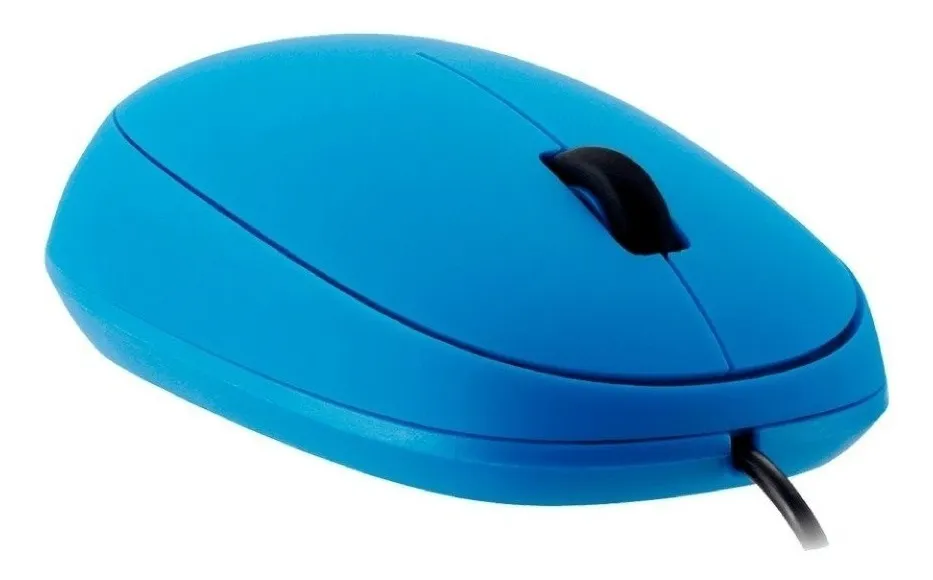Ratón (Mouse) Óptico, Alámbrico (USB), Hasta 1200 DPI, Color Azul, ACTECK AC-916523