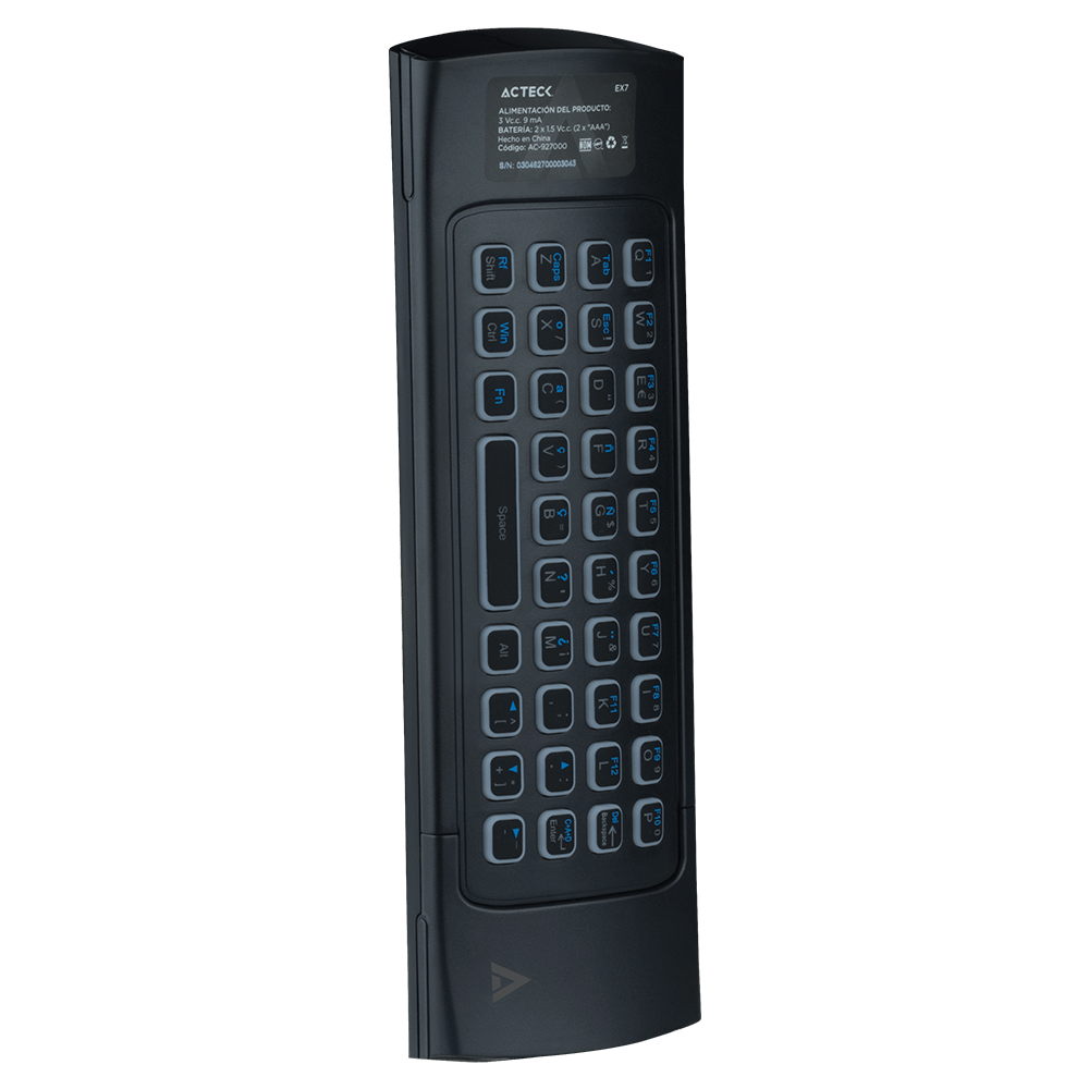 Control Remoto Inteligente Modelo EX7, Teclado QWERTY / 81 Teclas, ATECK AC-927000
