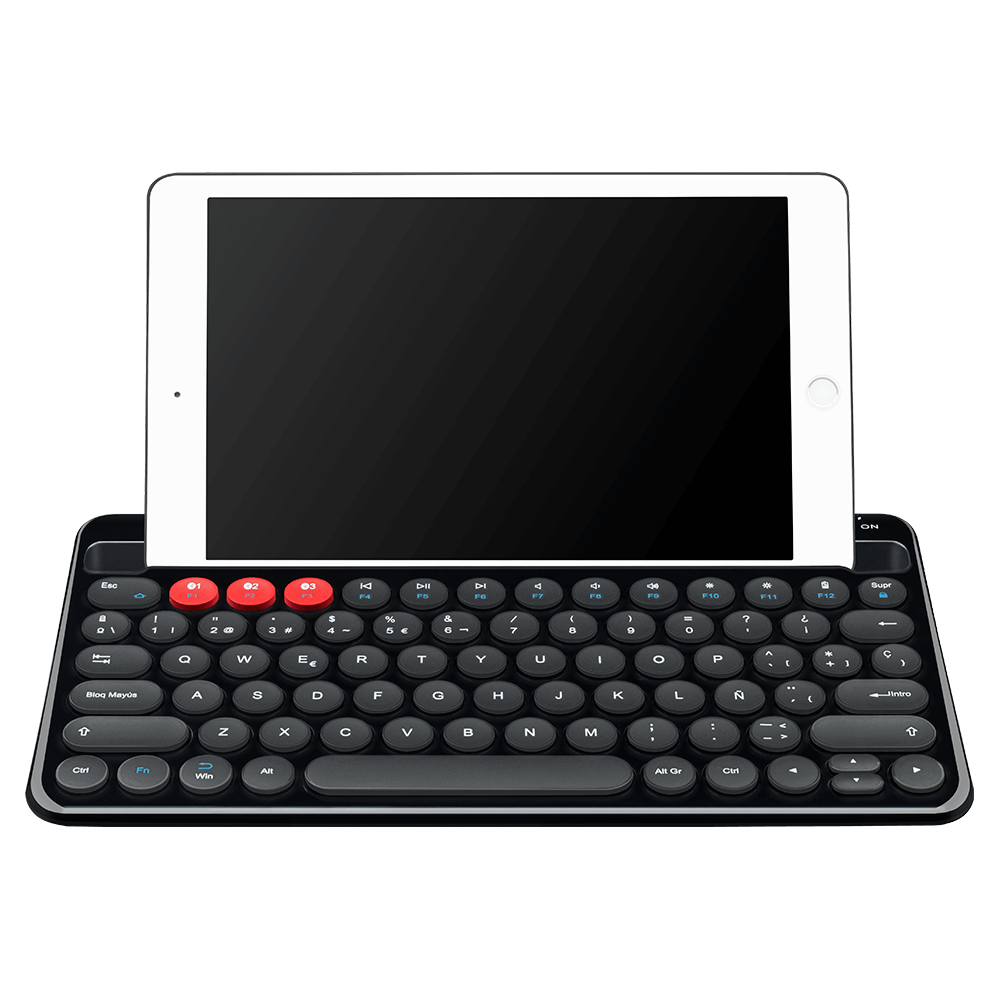 Teclado Inalámbrico (Bluetooth) Modelo TX30, Español, Color Negro, Multi-Dispositivos, ACTECK AC-926638