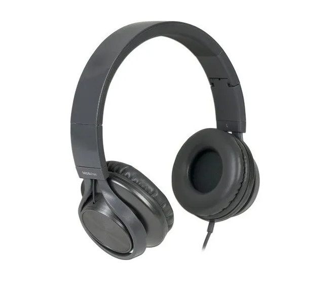 Audífonos Con Micrófono Modelo Mobifree, Alámbricos (3.5 mm), Color GrisMetalico, ACTECK MB-02012