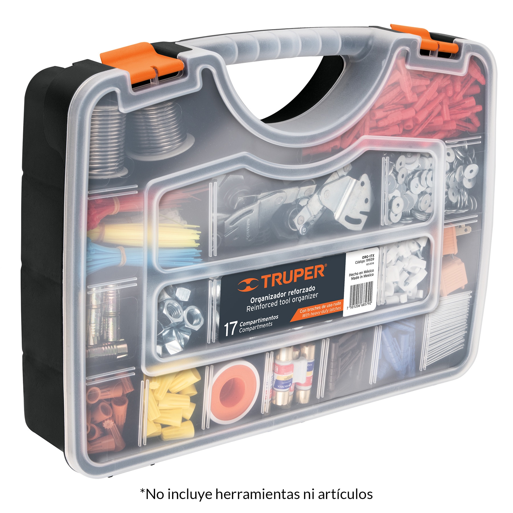 Organizador con  17 Compartimentos, ORG-17X