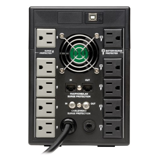 UPS (No Break), Modelo SmartPro, Línea Interactiva, 1500VA / 900W, Entrada 120V, Salida 120V, 10 Contactos, TRIPP-LITE SMART1500LCDT