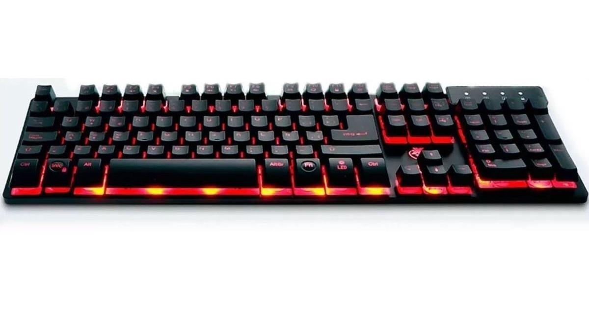 Teclado Gamer Revenger, Iluminación LED. Color Negro, USB, Multimedia, XTECH XTK-520S