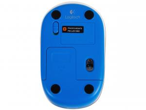 Mouse Logitech M187 Mini, Azul, Optico, Inalambrico PC, Mac, Linux