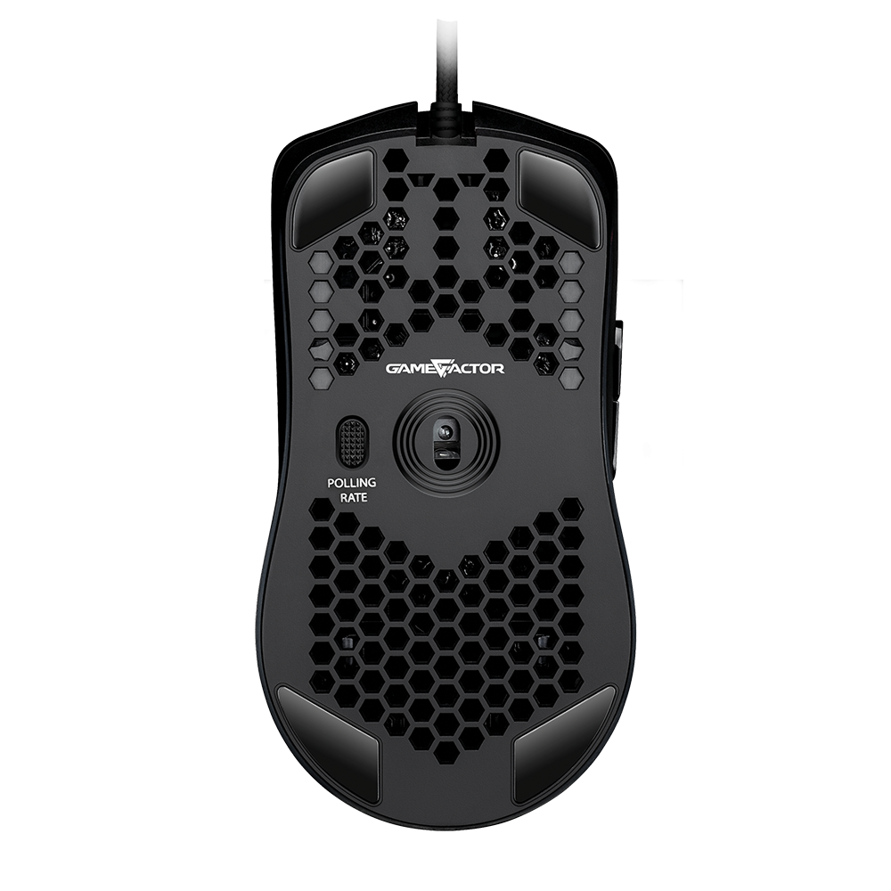 Ratón (Mouse) Gamer, Alámbirco (USB), Gamer Factor, Hasta 12,400 DPI, 7 Botones, Iluminación RGB, Color Negro, VORAGO MOG501