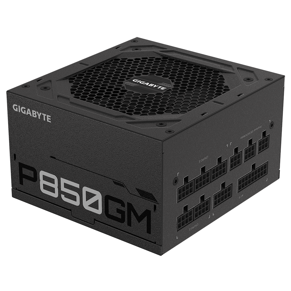 Fuente de Poder Certificada P850GM, 850W, ATX, 80 Plus Gold, Modular, GIGABYTE GP-P850GM