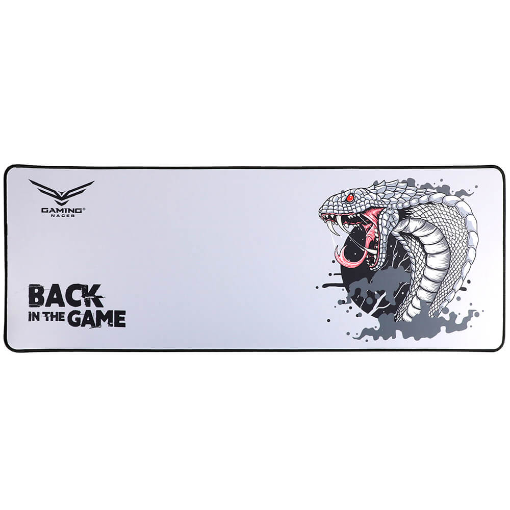 MousePad Gaming XL Cobra, 30mm x 80mm, Color Negro, NACEB NA-0949