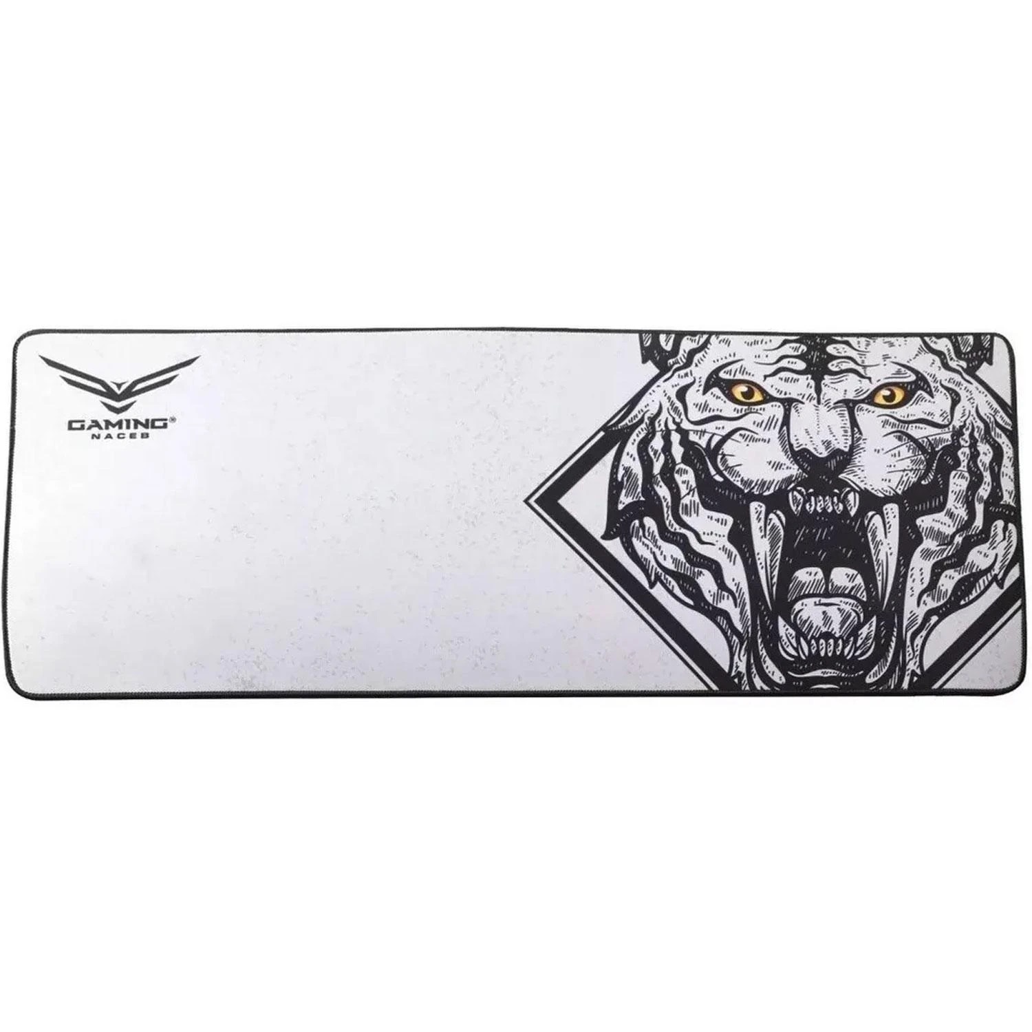 MousePad Gaming XL Wild, 30mm x 80mm, Color Blanco, NACEB NA-0942