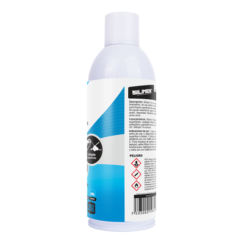 Espuma Limpiadora Especial P/Teclados y Carcasas, Contenido 454 ml, SILIMEX SILIMPO