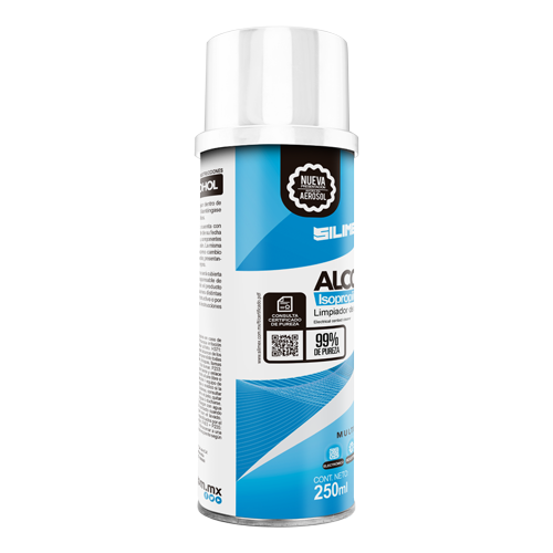 Alcohol Isopropilico, Contenido 250 Mililitros, 100% Flamable, C/Atomizador, SILIMEX ALCOESI-250