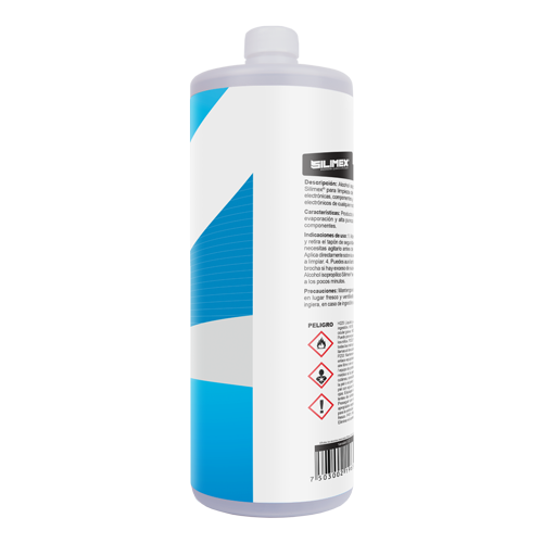 Alcohol Isopropilico, Contenido 1,000 ml (Botella 1 Litro), 100% Flamable, SILIMEX ALCOHOLISO1000