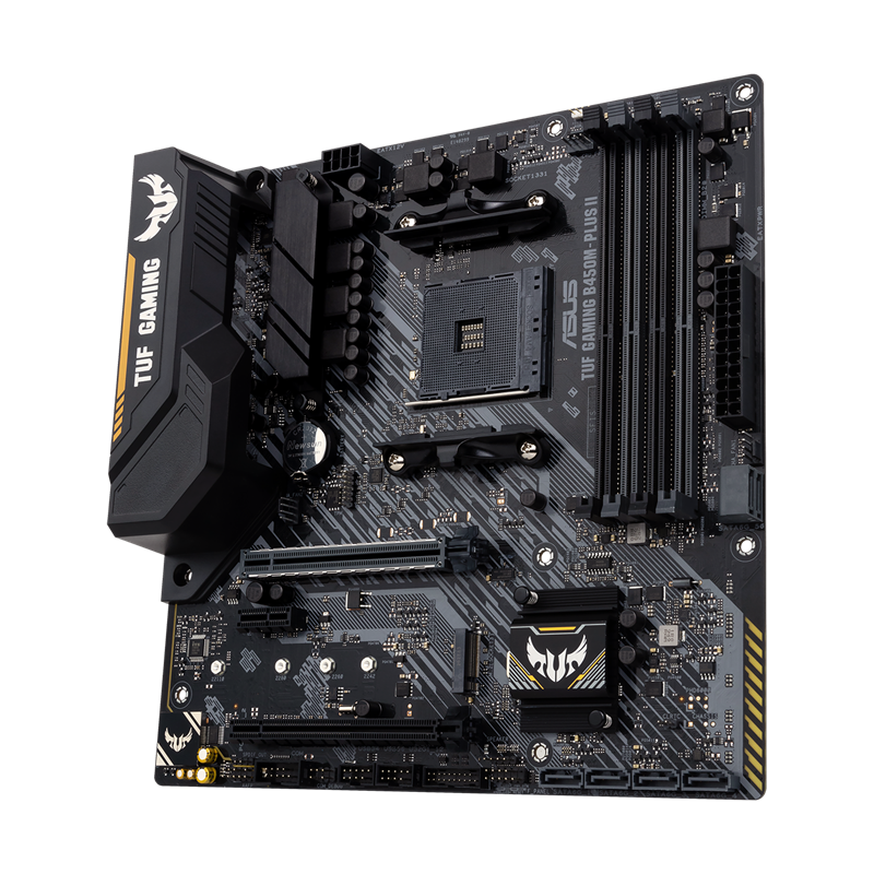 Tarjeta Madre (MoBo) B450M-PLUS II TUF GAMING, 4x DIMM DDR4 (Max 128GB RAM), 1x HDMI / 1x DVI-D, Micro ATX, Socket AMD AM4, ASUS 90MB1620-M0AAY0