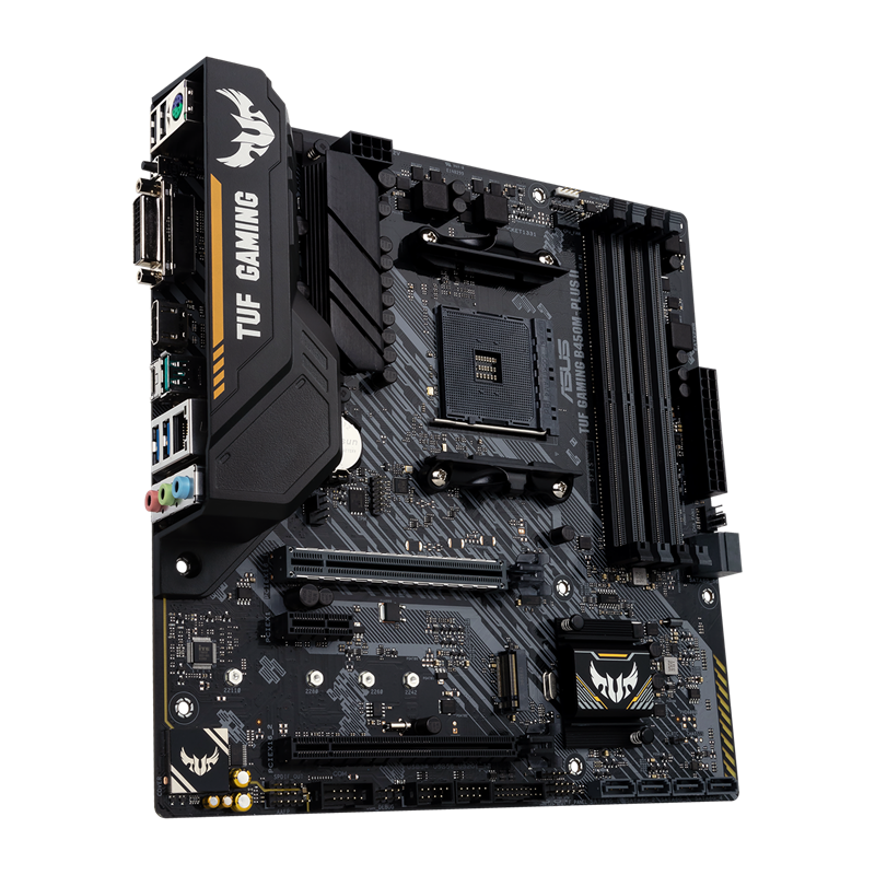 Tarjeta Madre (MoBo) B450M-PLUS II TUF GAMING, 4x DIMM DDR4 (Max 128GB RAM), 1x HDMI / 1x DVI-D, Micro ATX, Socket AMD AM4, ASUS 90MB1620-M0AAY0