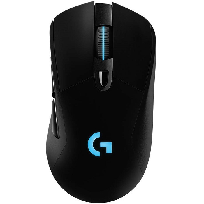 Ratón (Mouse) Gamer Modelo G703 LightSpeed, Inalámbrico (USB), Hasta 25,600 DPI, 6 Botones, Color Negro, LOGITECH 910-005639