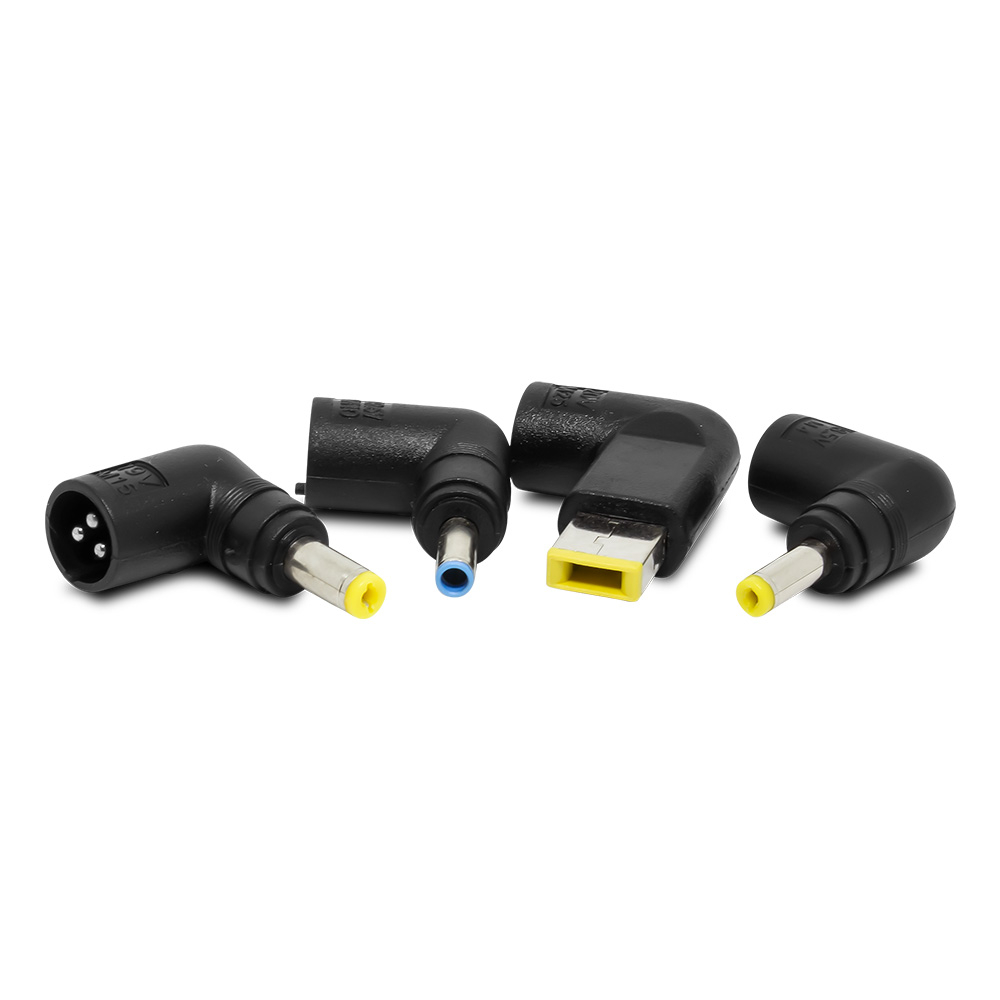Cargador Universal De Corriente Para Laptop , 4 Puntas Intercambiables, Potencia 65W, Voltaje de Salida 18.5V/19V/ 19.5V / 20V, VORAGO AU-405
