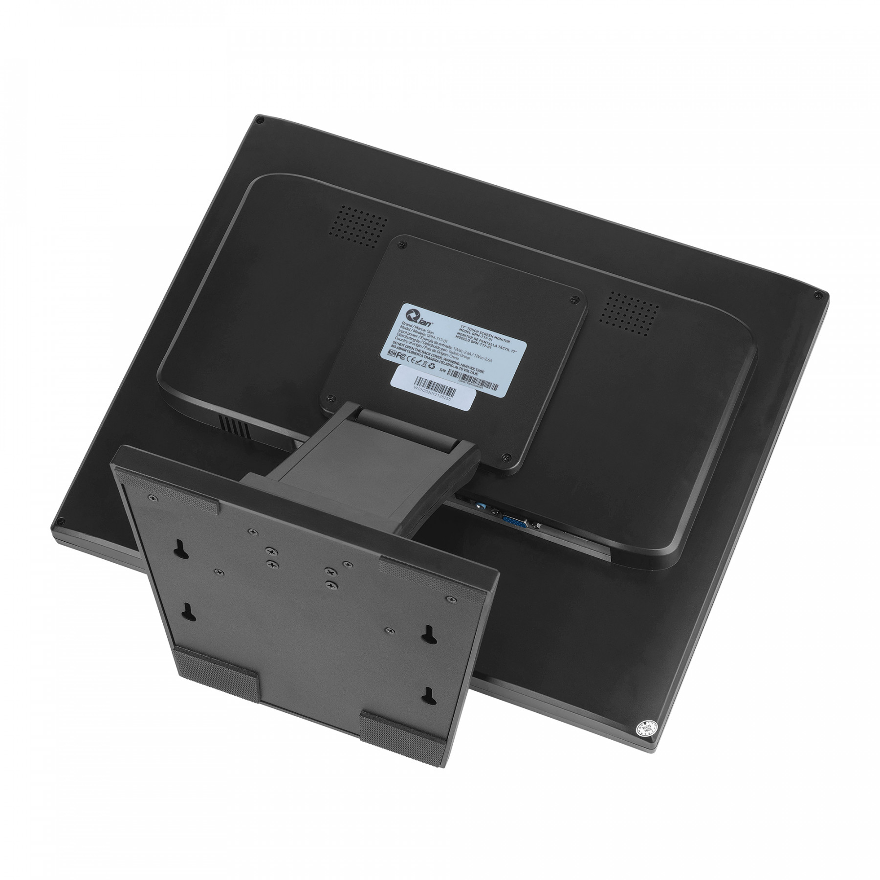 Monitor Touch LCD 17" P/Punto de Venta, Resolución 1024 x 768, 60 Hz, 5 ms, 1x VGA, Color Negro, QIAN QMT151901 (copia)