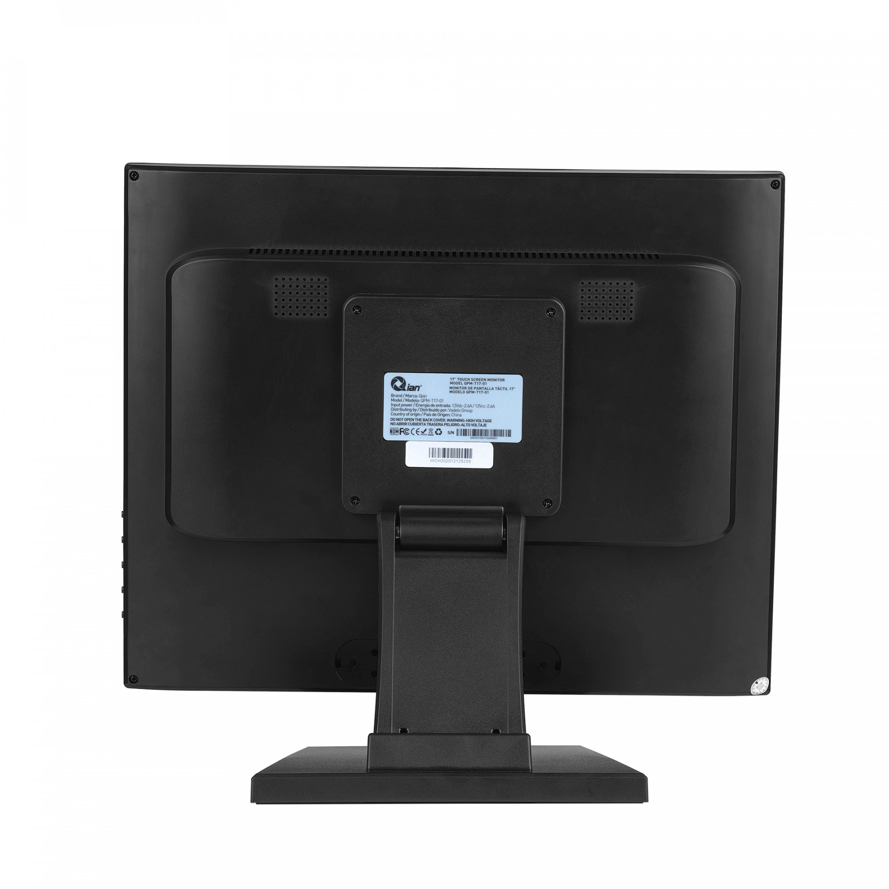 Monitor Touch LCD 17" P/Punto de Venta, Resolución 1024 x 768, 60 Hz, 5 ms, 1x VGA, Color Negro, QIAN QMT151901 (copia)