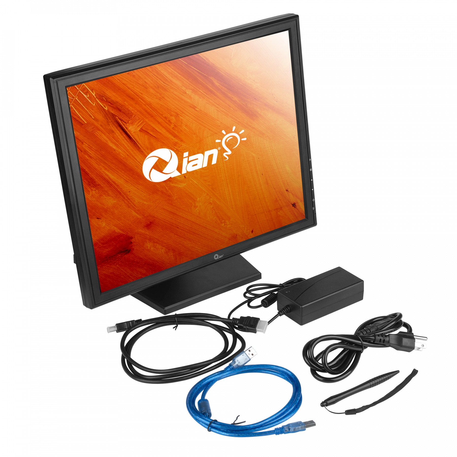 Monitor Touch LCD 17" P/Punto de Venta, Resolución 1024 x 768, 60 Hz, 5 ms, 1x VGA, Color Negro, QIAN QMT151901 (copia)