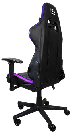 Silla Gamer Modelo Neon Demon, Iluminación RGB, Reclinable, C/ Soporte Cervical y Lumbar, Color Negro, Max. 150 Kg, NACEB NA-09S2