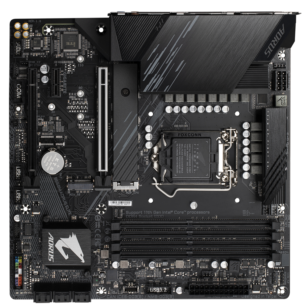 Tarjeta Madre (Mobo) B560  AORUS ELITE, ChipSet AMD B450, LGA 1200 )11va y 10ma Generación), 4xDDR4, Audio HD, Red, USB 3.0, SATA 3.0, ATX, GIGABYTE B560M AORUS ELITE