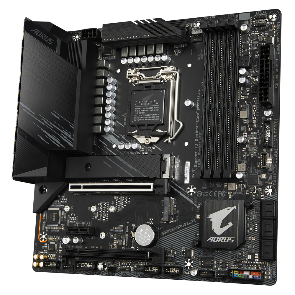 Tarjeta Madre (Mobo) B560  AORUS ELITE, ChipSet AMD B450, LGA 1200 )11va y 10ma Generación), 4xDDR4, Audio HD, Red, USB 3.0, SATA 3.0, ATX, GIGABYTE B560M AORUS ELITE