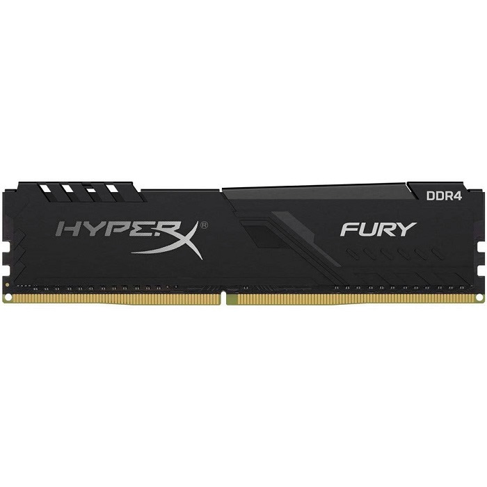Memoria RAM DDR4 PC4-24000, Capacidad 16GB, Frecuencia 3000MHz, CL16 U-DIMM, HyperX Fury Black, KINGSTON HX430C16FB4/16
