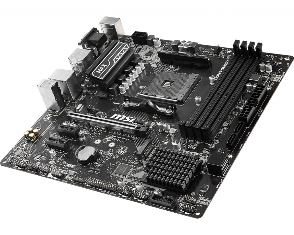 Tarjeta Madre (Mobo) Chipset AMD B450M, Socket AM4, Para AMD Ryzen 1ra / 2da  / 3era Gen, 4x DDR4 (Max. 128GB), Integrado Audio HD, Red, USB 3.0, SATA 3.0, MicroATX, ASROCK B450M PRO-VDH MAX