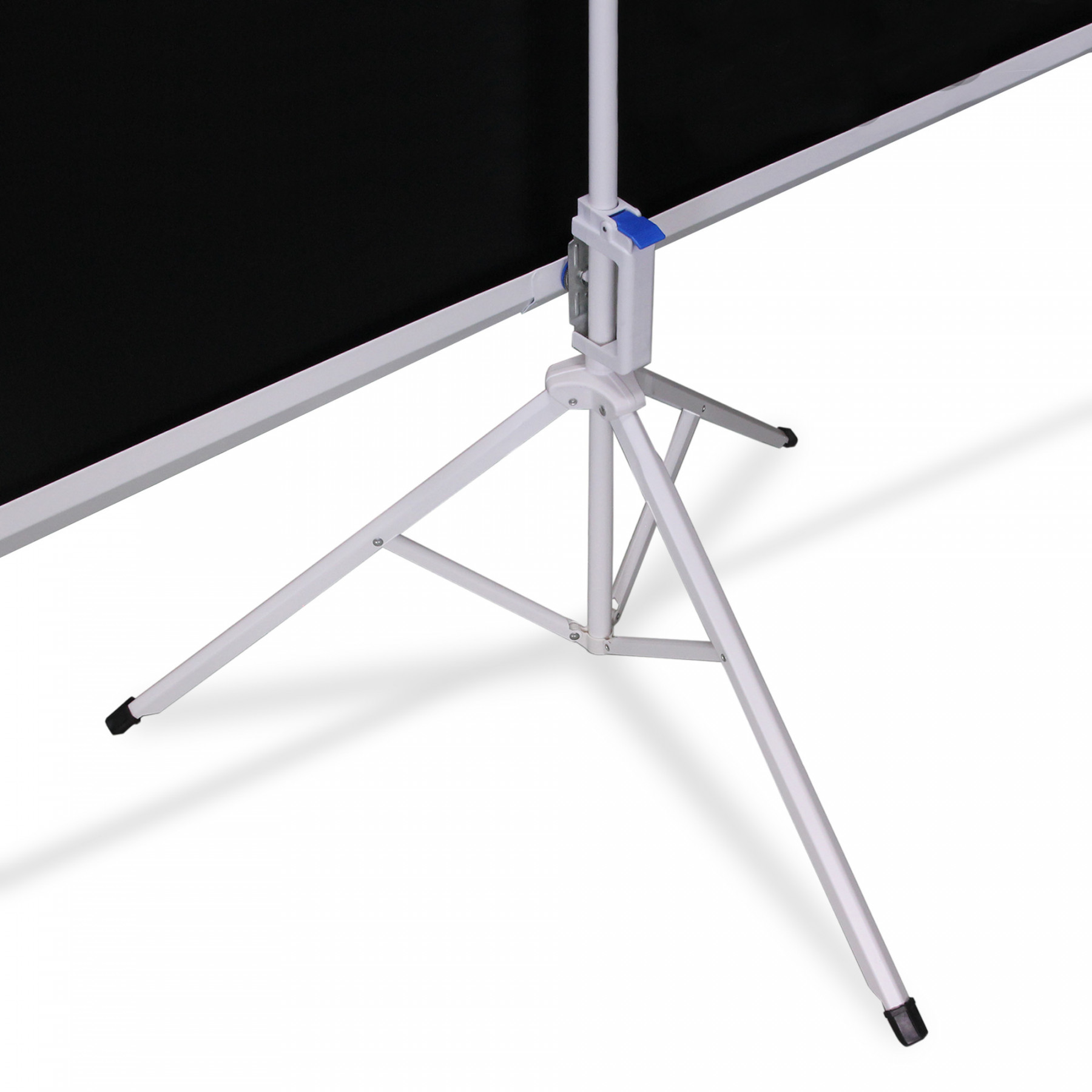 Pantalla de Proyección Manual con Tripie, 120" Diagonal, 213.3 x 213.3 Centímetros, Color Blanco Mate, QIAN QPD-69603