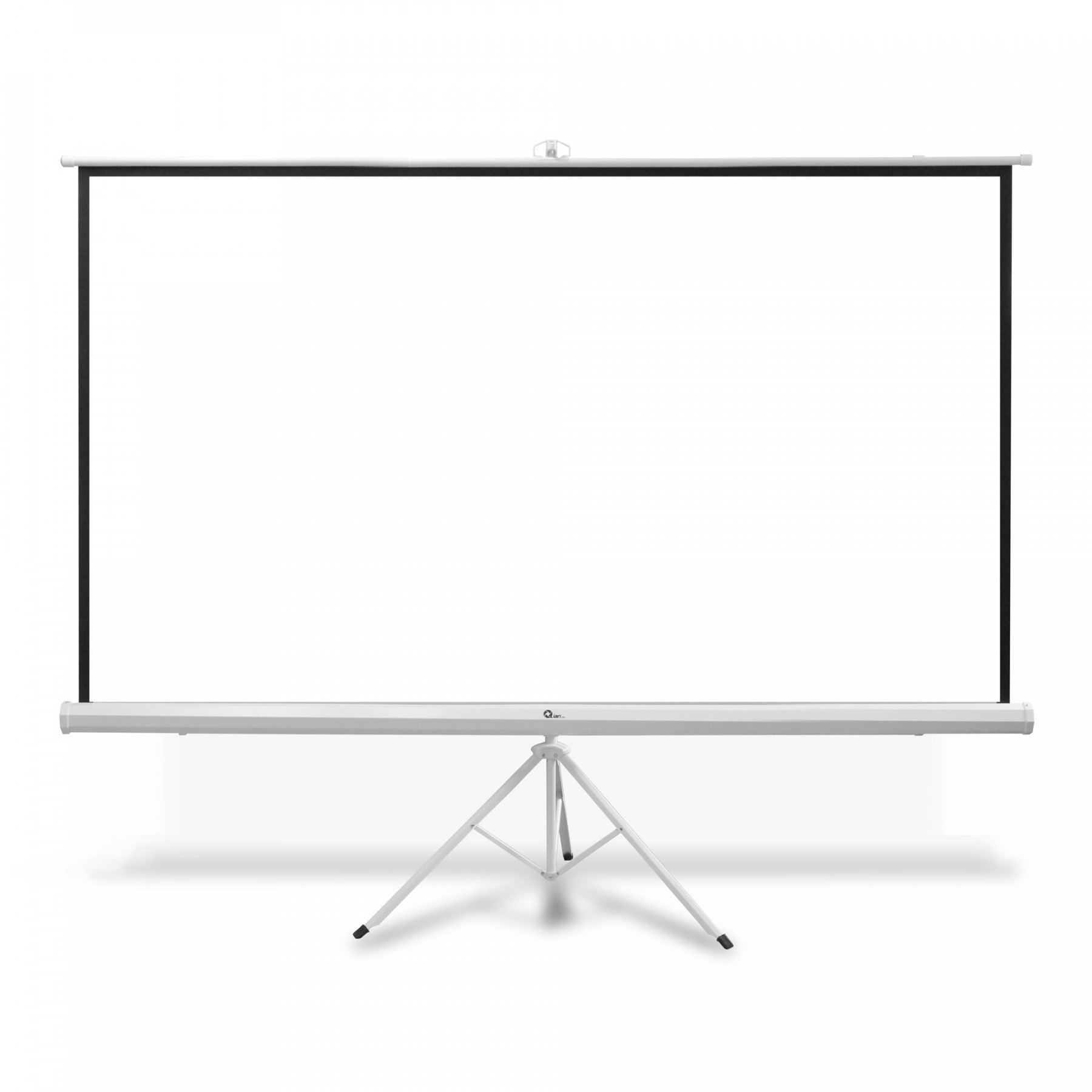 Pantalla de Proyección Manual con Tripie, 120" Diagonal, 213.3 x 213.3 Centímetros, Color Blanco Mate, QIAN QPD-69603