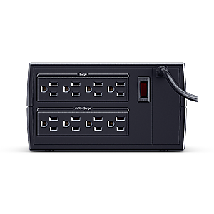 Regulador De Voltaje, 1000VA / 500W, Regulación 82 - 148V, 8 Contactor, (4 Supresión de Picos + 4 Regulación), CYBERPOWER CL1000VR