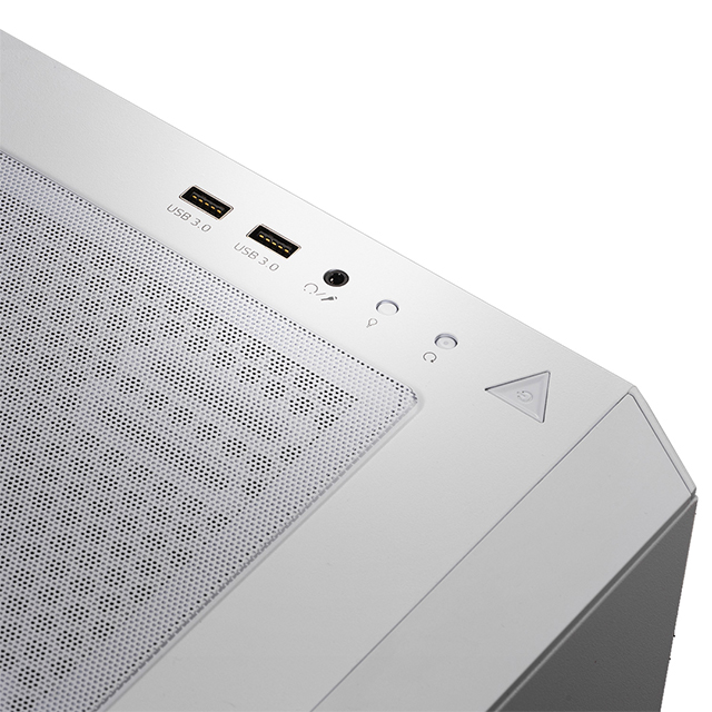 Gabinete Gamer Modelo XPG STARKER, Media Torre,  Panel Lateral Izquierdo de Cristal Templado, 2 Ventiladores Incluidos, Iluminación ARGB, No Incluye Fuente de Poder, Color Blanco, ADATA STARKER-WHCWW