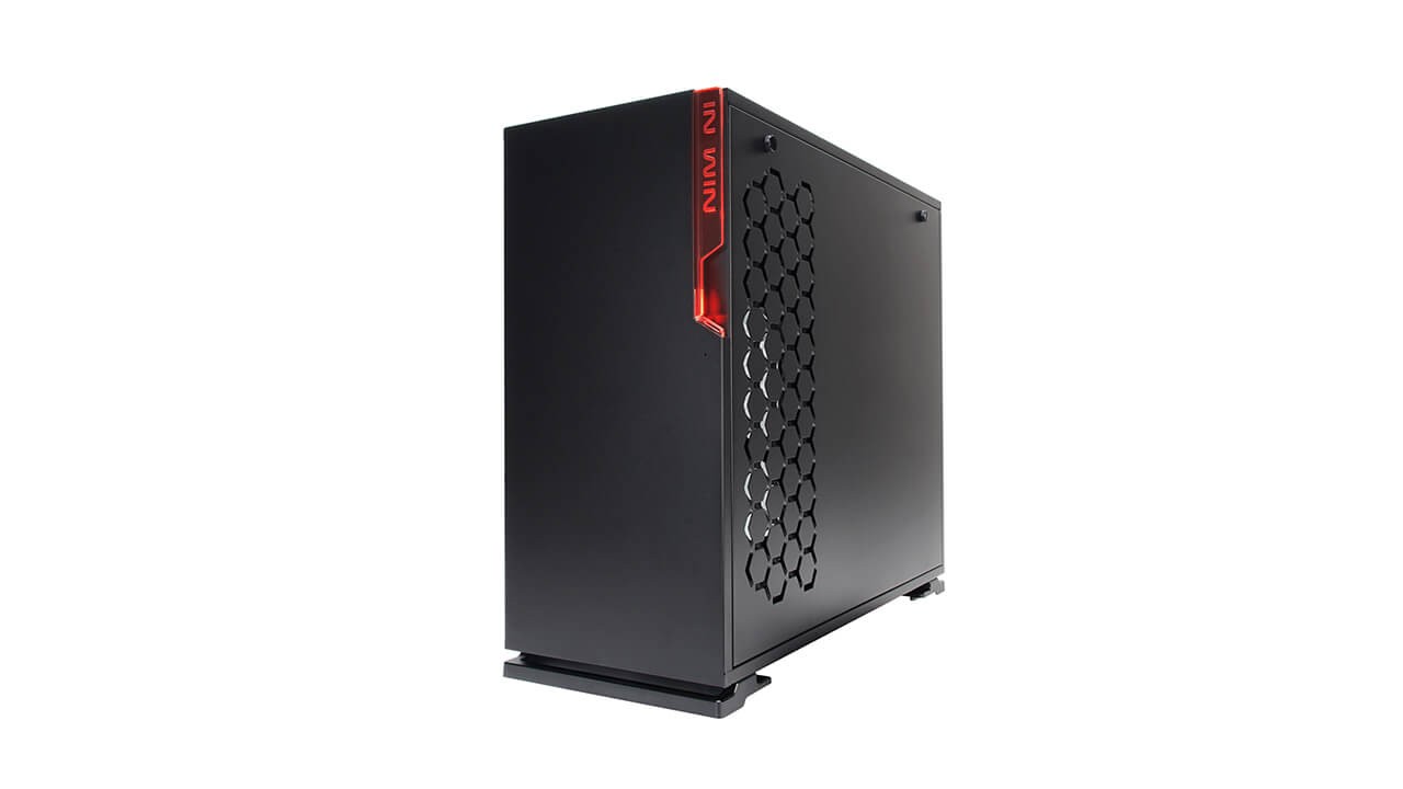 Gabinete Gamer Modelo 101, ATX / Micro-ATX / Mini-ATX, Midi-Tower, Ventana Lateral de Cristal Templado, Color Negro, No Incluye Fuente de Poder, IN WIN 101 BLACK