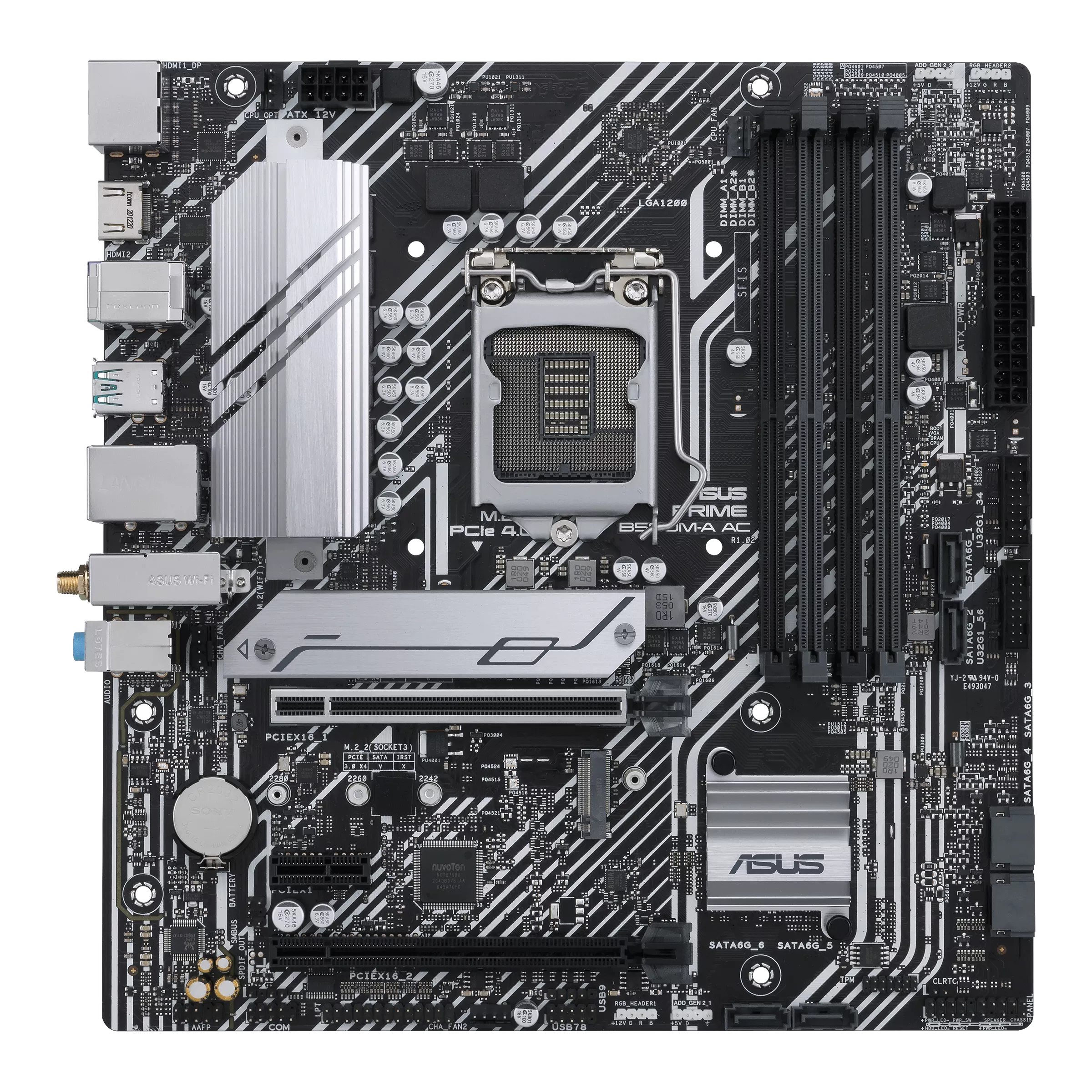 Tarjeta Madre (Mobo) B560M, LGA 1200 (11va y 10ma Generación), 4x DDR4, HD Audio, LAN Gigabyte, USB 3.2, SATA 3.0, ATX, GIGABYTE B560M-A AC