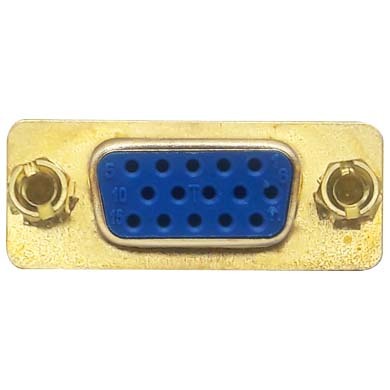 Tapa P/ Caja, Montaje al Ras, 1 Puerto VGA Hembra, Color Blanco, BROBOTIX 045687