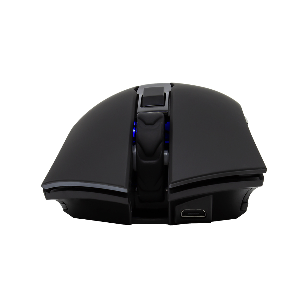 Ratón (Mouse) Gamer Start The Game, Inalámbrico (Recargable), 6 Botones, Hasta 2400 DPI, Color Negro, VORAGO MO-600