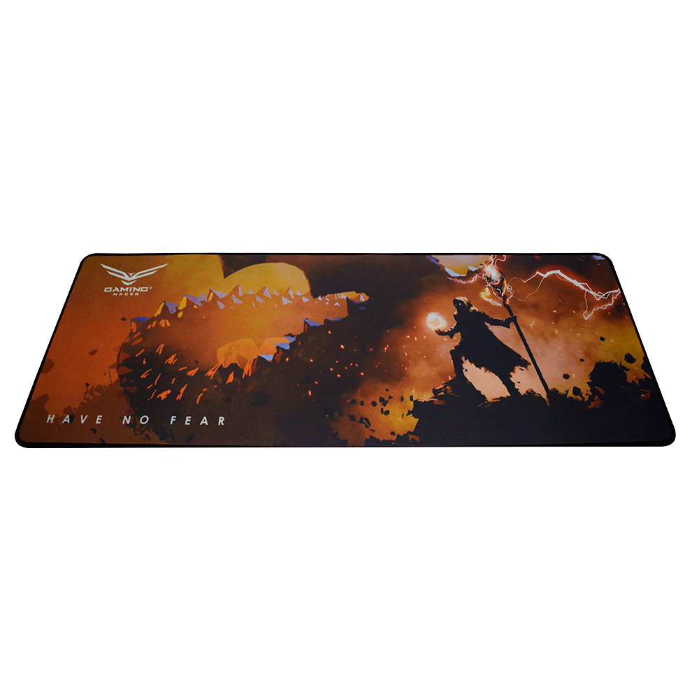 MousePad Gaming XL Wizae, 30cm x 80cm, Color Negro, NACEB NA-0957