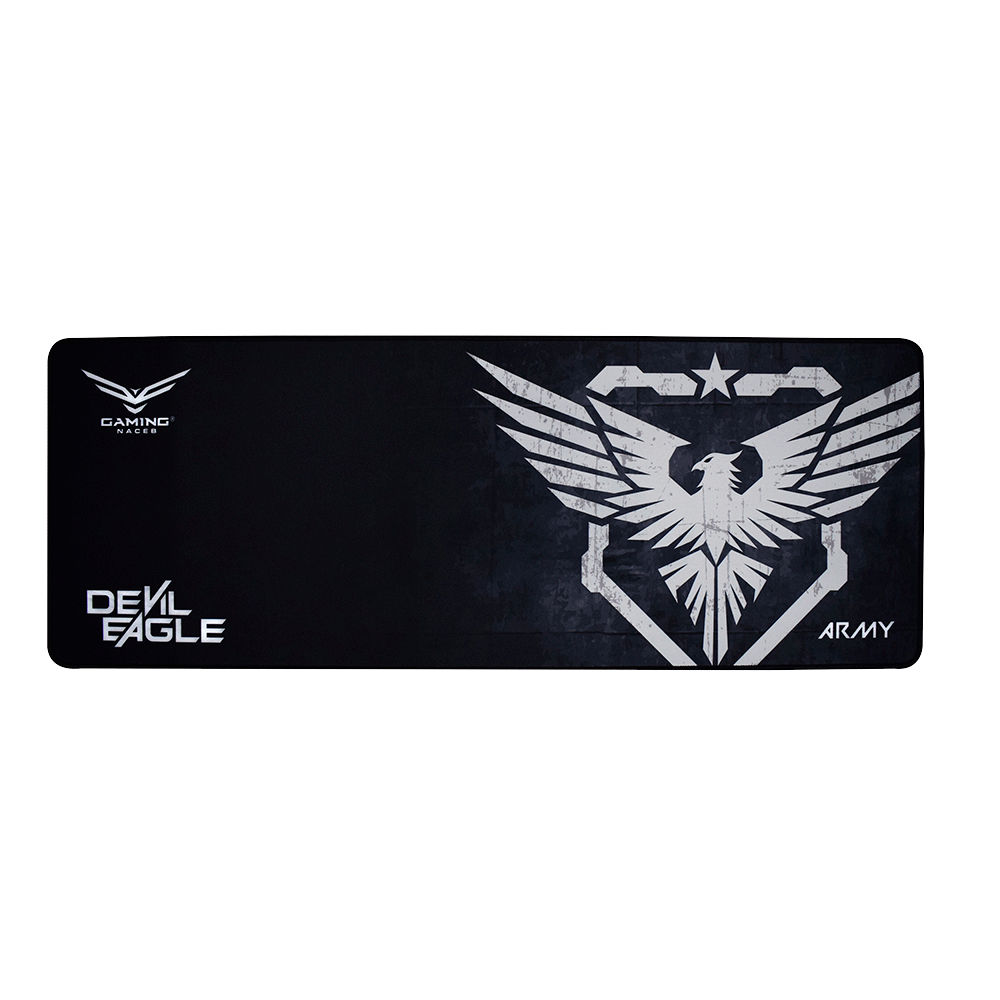MousePad Gaming XL Devil Eagle, 30cm x 80cm, Color Negro, NACEB NA-0956