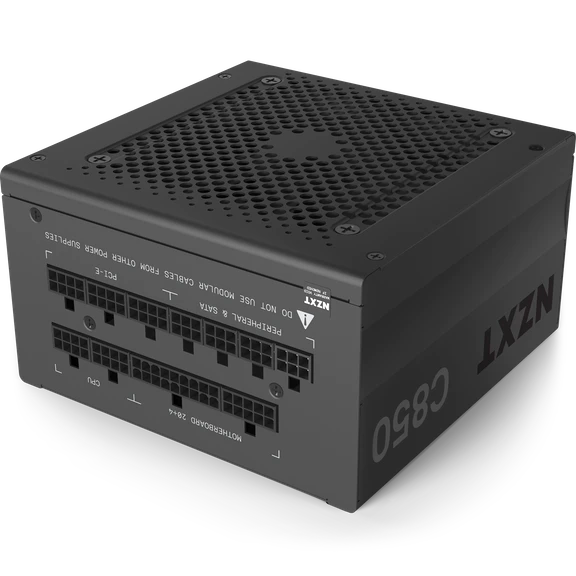 Fuente de Poder Certificada C850M, 850W, ATX, 80 PLUS Gold, Modular, NZXT C850M
