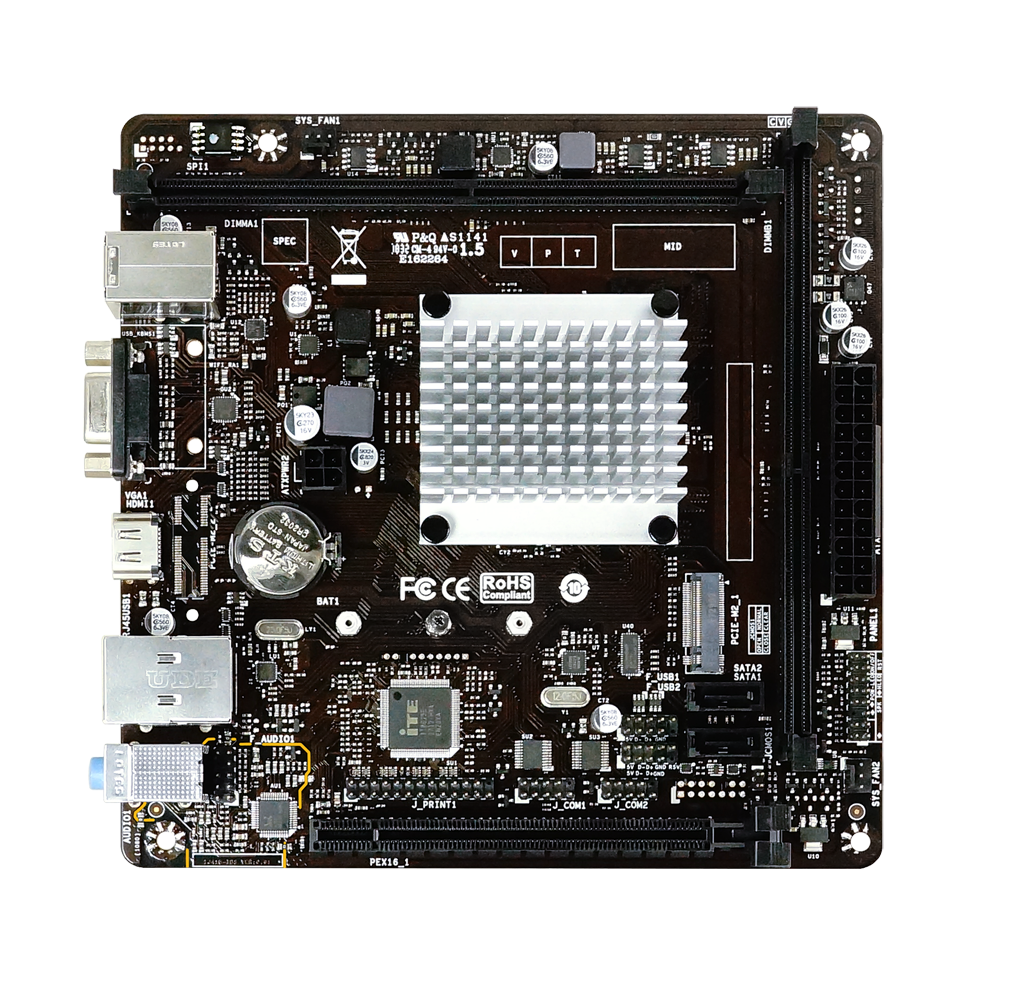 Tarjeta Madre (Mobo), CPU Integrado Intel Celeron J4125NHU, 2xDDR4 1866/2133/2400MHz, 8 GB Max, Graphics Chipset Intel, Audio, Red, SATA 3.0, Mini-ITX, BIOSTAR J4125NHU