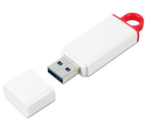 Memoria USB Kingston DataTraveler I G4, 32GB, Blanco/Rojo, USB 3.0