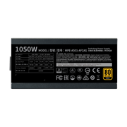 Fuente de Poder Certificada MWE 1050 V2, 80 PLUS Gold, 20+4 pin ATX, 140mm, 1050W, COOLER MASTER MPE-A501-AFCAG-U2
