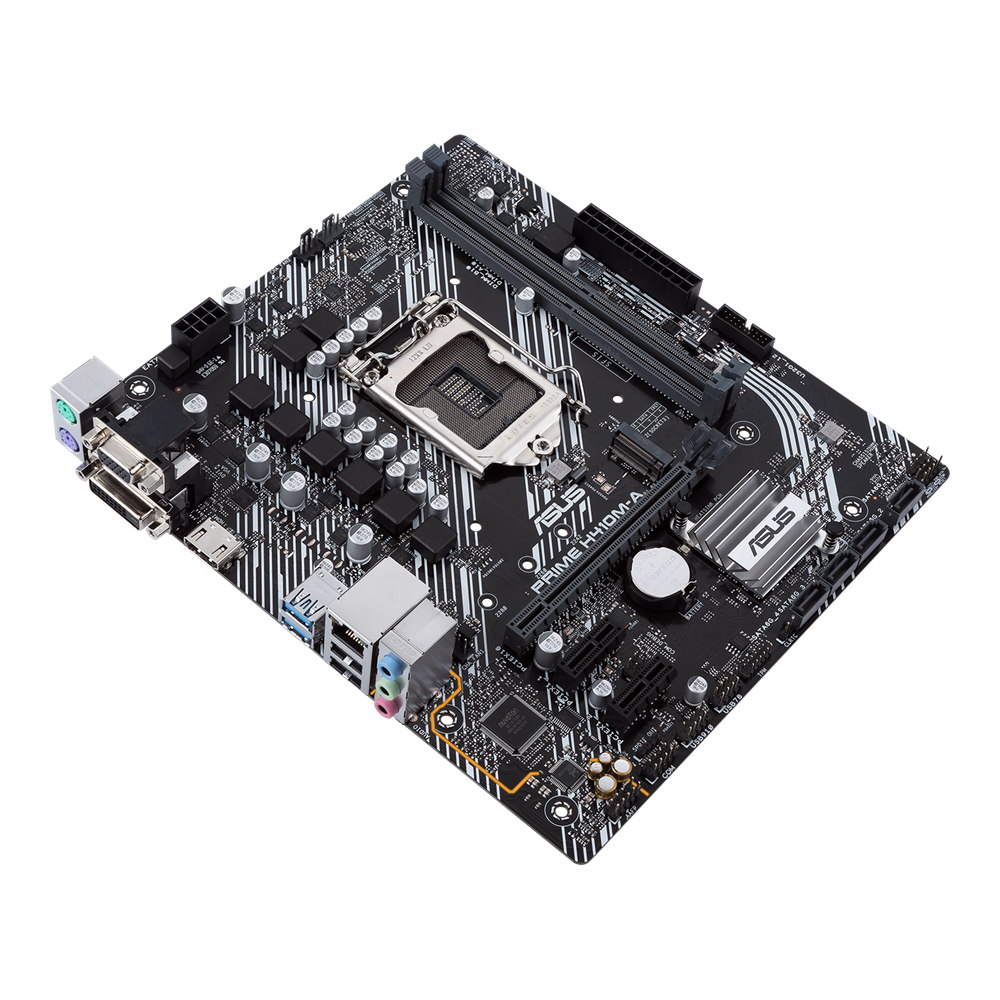 Tarjeta Madre (Motherboard) Prime H410M-A/CSM, Intel H410, Socket 1200, Micro ATX, 2x DDR4 U-SIMM  (Max 64GB, ASUS 90MB13G0-M0AAYC