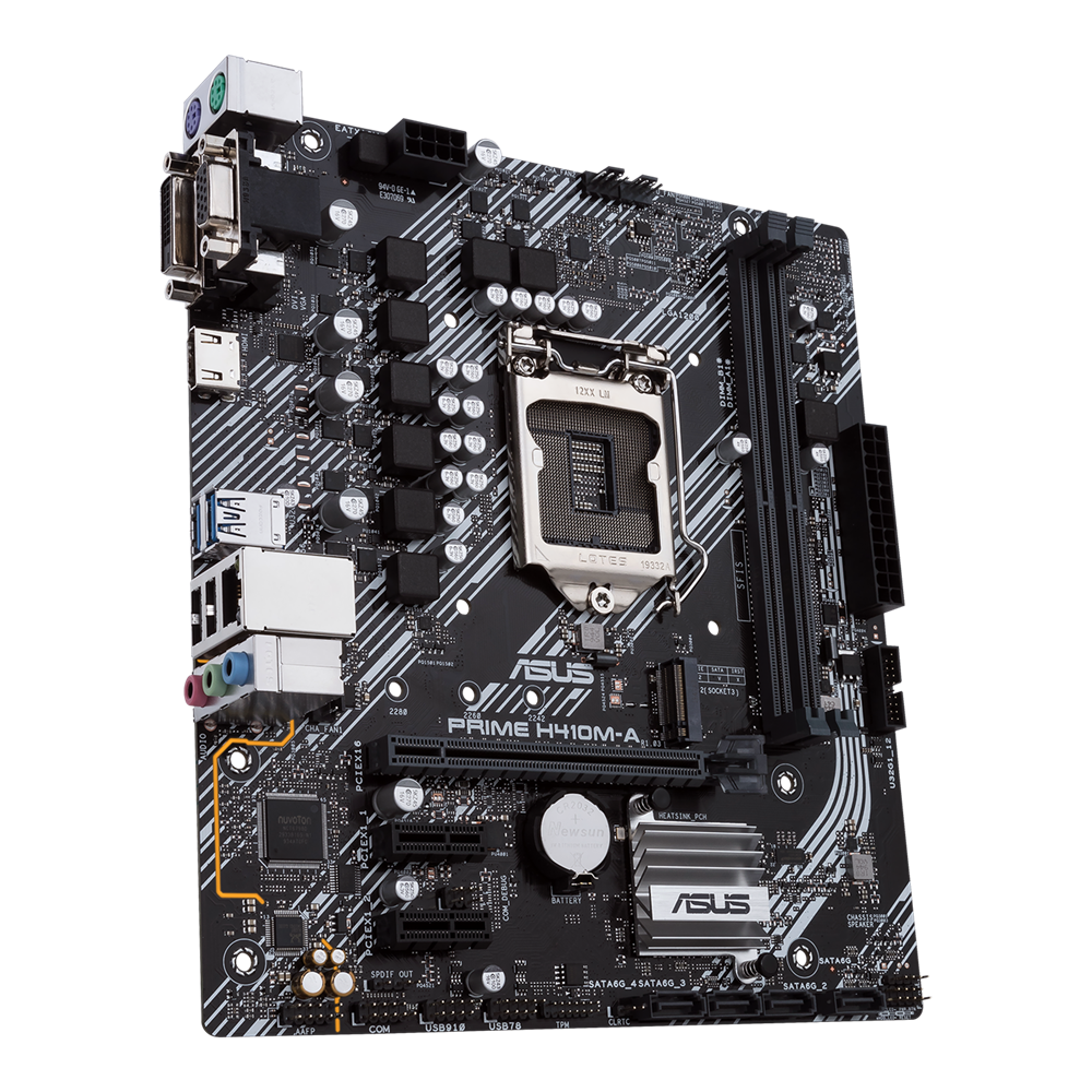 Tarjeta Madre (Motherboard) Prime H410M-A/CSM, Intel H410, Socket 1200, Micro ATX, 2x DDR4 U-SIMM  (Max 64GB, ASUS 90MB13G0-M0AAYC