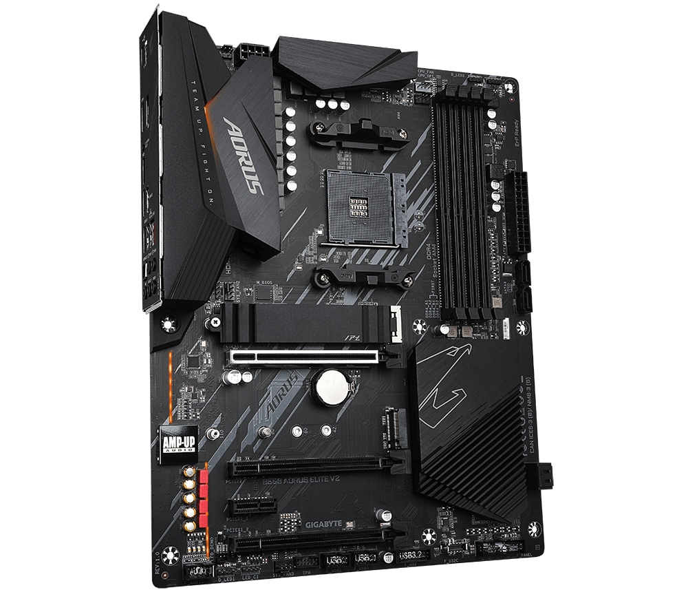 Tarjeta Madre (Mobo) B550M AORUS ELITE V2, Chipset AMD B550, Socket AM4, 4xDDR4 Max. 128GB, GIGABYTE B550M AOURUS ELITE V2