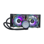 Sistema de Enfriamiento Líquido P/ CPU MASTERLIQUID ML240 ILLUSION, Radiador de 277mm, 2 Ventiladores de 120 x 120 x 25mm, 650-1800 RPM, COOLER MASTER MLW-D24M-A18PC-R2