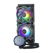 Sistema de Enfriamiento Líquido P/ CPU MASTERLIQUID ML240 ILLUSION, Radiador de 277mm, 2 Ventiladores de 120 x 120 x 25mm, 650-1800 RPM, COOLER MASTER MLW-D24M-A18PC-R2