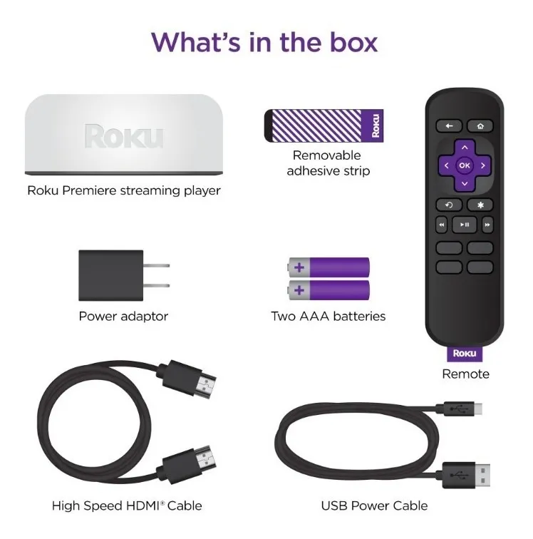 Reproductor de Streaming Multimedia Premiere, HDMI, 4K, HDR, ROKU 3920RW